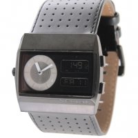 Мъжки часовник Vestal Monte Carlo Leather Silver / Grey сив, снимка 3 - Мъжки - 25934439
