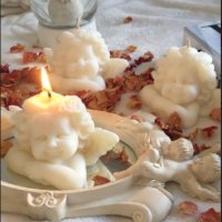 3D грамаден щастлив Ангел дете силиконов молд форма калъп свещ гипс декор свещ, снимка 2 - Форми - 38055397