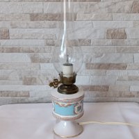 Стара френска порцеланова лампа - PEINT A LA MAIN - T.LIMOGE - Антика, снимка 5 - Антикварни и старинни предмети - 43939722
