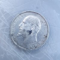 Сребърна монета 1 лев 1912 г, снимка 2 - Нумизматика и бонистика - 32322778