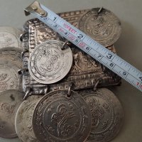 Родопски възрожденски сребърен накит 132 гр. забодка трепка, снимка 12 - Антикварни и старинни предмети - 33226560