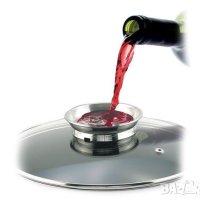 Стъклен капак PENSOFAL с опция за доливане на вино и др. / 28см., снимка 1 - Съдове за готвене - 43274322