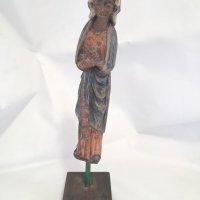 Дървена скулптура на Богородица от 19-ти век., снимка 1 - Антикварни и старинни предмети - 37378736