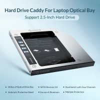 Orico кади за лаптоп Laptop Caddy 9.0-9.5mm SATA3 LED/switch M95SS-SV, снимка 6 - Лаптоп аксесоари - 43063406
