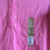 нова розова блузка от органичен памук, снимка 3 - Детски тениски и потници - 37411944