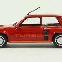 Renault 5 Turbo 1982 Rouge - мащаб 1:43 на IXO/Altaya модела е нов в PVC дисплей-кейс, снимка 3 - Колекции - 27382887