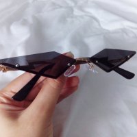 Слънчеви очила котешко око във формата на ромб, снимка 2 - Слънчеви и диоптрични очила - 33476543