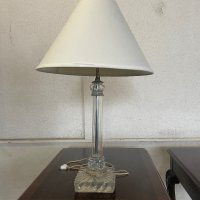 стара стъклена настолна лампа, снимка 1 - Настолни лампи - 38575857