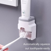 3693 Самозалепящ автоматичен диспенсър за паста за зъби, снимка 2 - Други стоки за дома - 36736613
