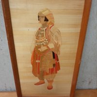 Старо дървено пано  носия  38 / 22  см, снимка 6 - Антикварни и старинни предмети - 43389761