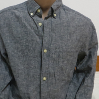 Мъжка риза с дълъг ръкав от лен  H&M L.O.G.G., снимка 2 - Ризи - 34605446
