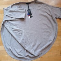 Нов, свободен пуловер с етикет, снимка 1 - Блузи с дълъг ръкав и пуловери - 39306491