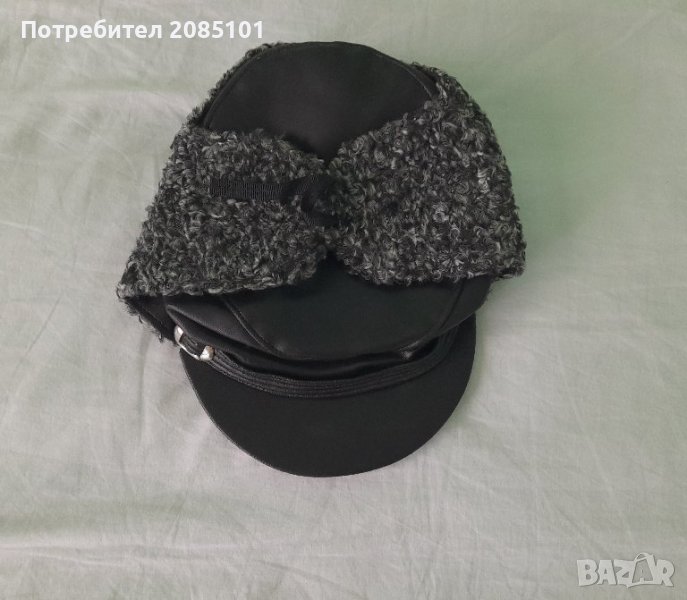 Ретро нов мъжки кожен калпак, снимка 1
