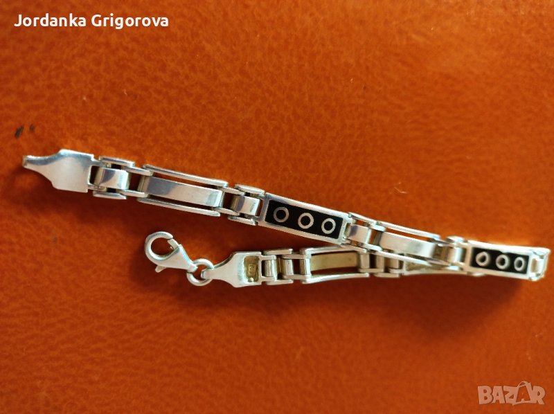 Сребърна гривна, снимка 1