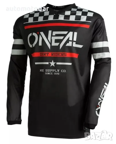 Детска мотокрос блуза O'NEAL ELEMENT SQUADRON V.22-BLACK/GRAY, снимка 1