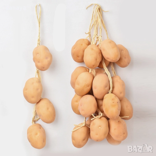 6065 Изкуствени картофи на връзка, 57 см, снимка 1