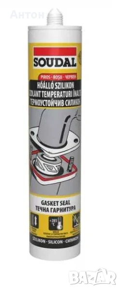 Термоустойчив силикон Soudal, снимка 1