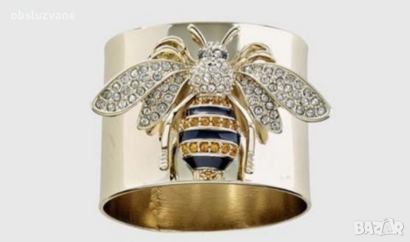 Пръстен с пчела върху мед 💥, снимка 1