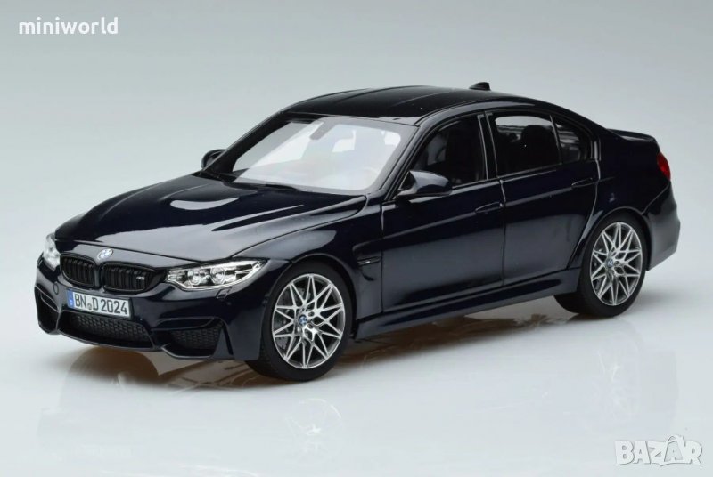 BMW M3 COMPETITION 2017 - мащаб 1:18 на NOREV моделът е нов в кутия, снимка 1