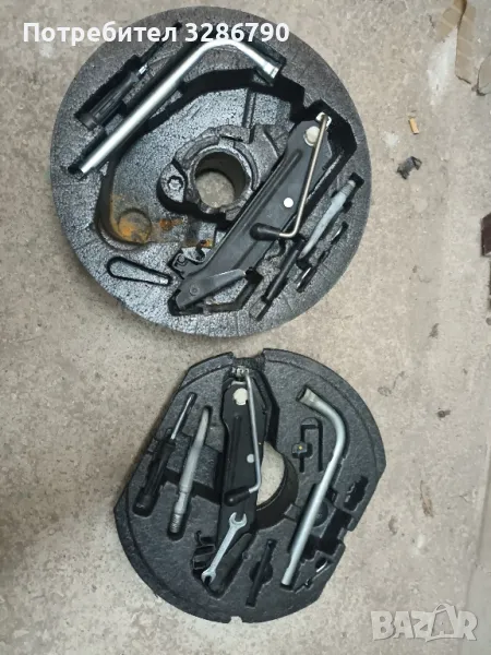 комплект крик ключ за гуми, снимка 1