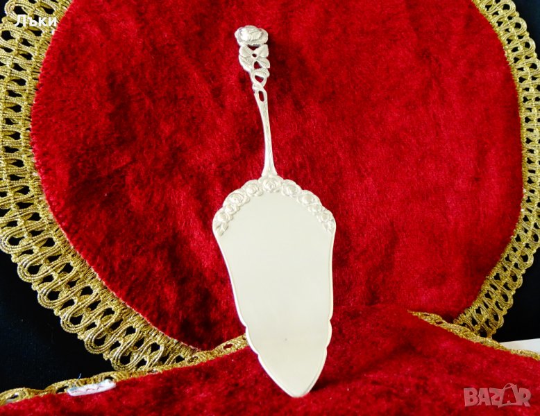 Посребрена шпатула Antiko,рози,барок. , снимка 1