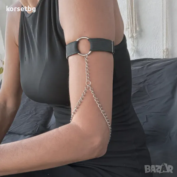 Ръчно изработена гривна за рамо със синджир 7081, снимка 1