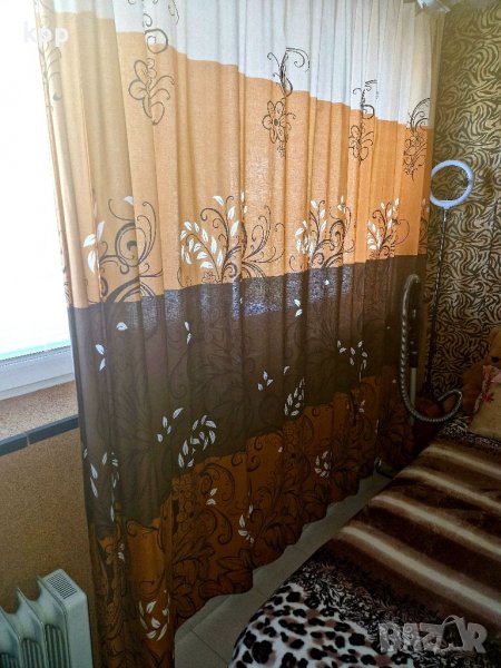 2 бр пердета   Едното е с ширина 3.50 м и дължина 2.70 м Готови за закачане ушити са  Цената е за 1 , снимка 1