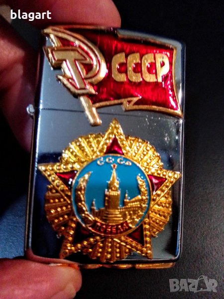 запалка-бензин с "ордена Победа"СССР, снимка 1