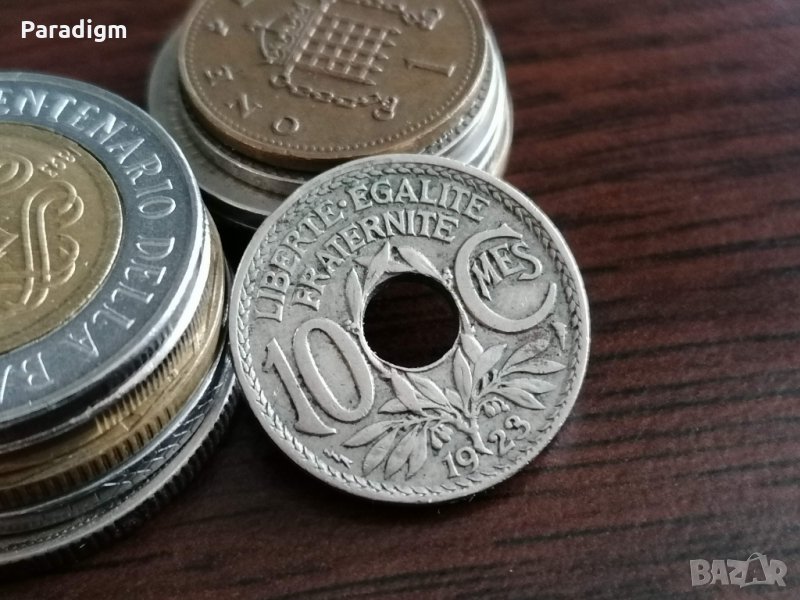 Mонета - Франция - 10 сентима | 1923г., снимка 1