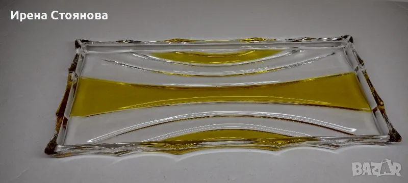 Плато за сервиране Walther Crystal Glas.
, снимка 1