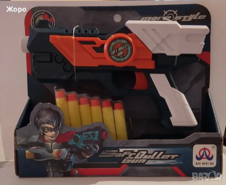 ДЕТСКИ ПИСТОЛЕТ С МЕКИ СТРЕЛИ КН2436, снимка 1