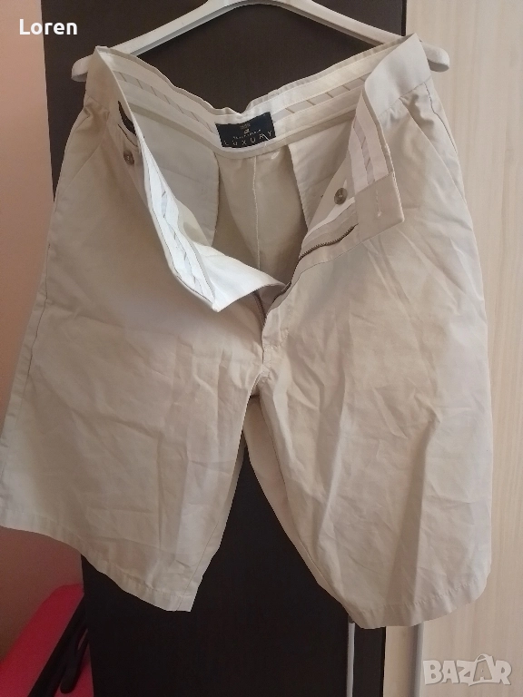 Ново!*Luxury*Мъжки къси кремави панталони , снимка 1