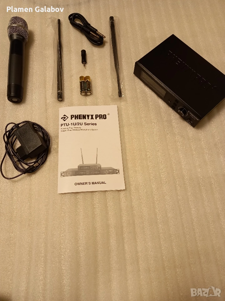 Продавам професионална безжичена микрофона система Phenyx Pro PTU-1U, снимка 1