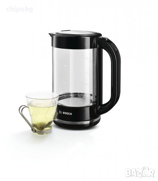 Електрическа кана, Bosch TWK70B03, Glass kettle, 2000-2400 W, 1.7 l capacity, automatic switch off, , снимка 1