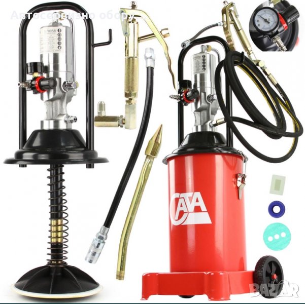 Пневматична система за гресиране 12л, снимка 1