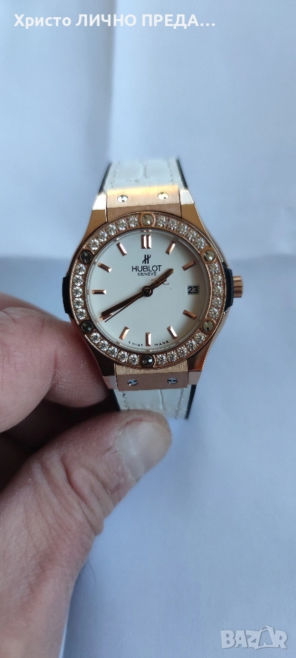 Януари промоция! Diamonds !Дамски луксозен часовник HUBLOT Big Bang 37 mm., снимка 1