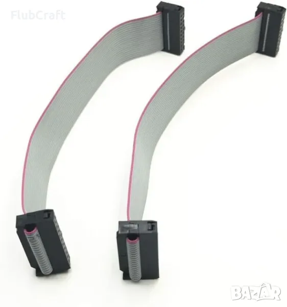 2×20 40P 30 см Лентов Кабел с Конектор 2.54ММ JTAG / ISP, снимка 1