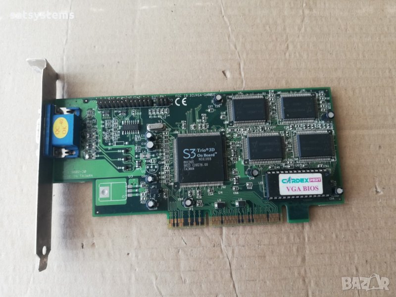 Видео карта S3 Trio3D Gainward CardExpert ICUVGA-CW802C 8MB AGP, снимка 1