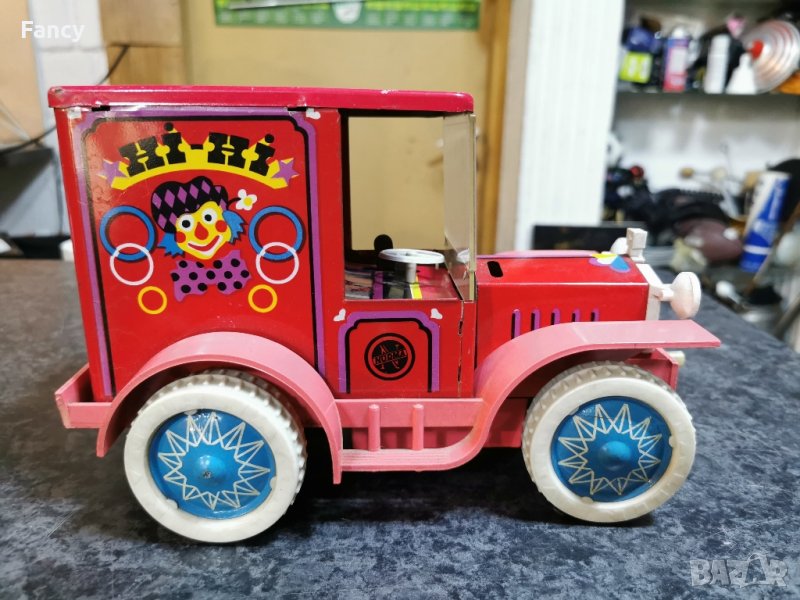 Стара ламаринена детска играчка с батерия, снимка 1