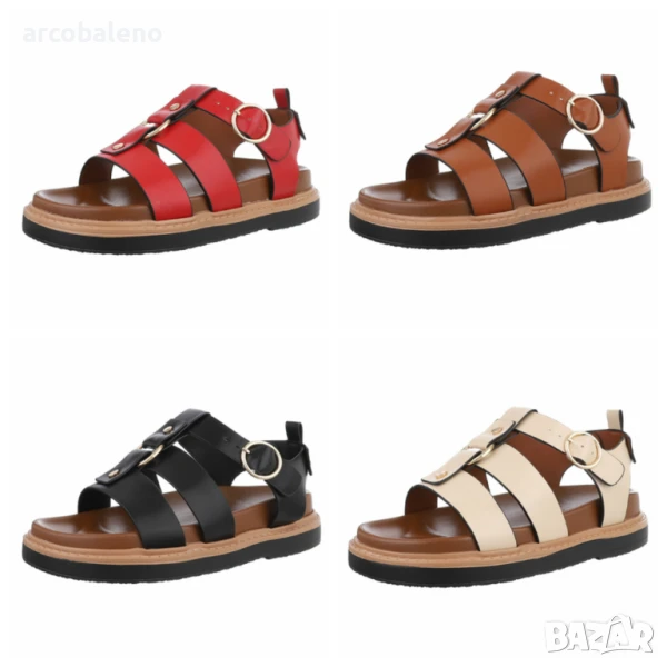 Дамски сандали на платформа, 4цвята , снимка 1