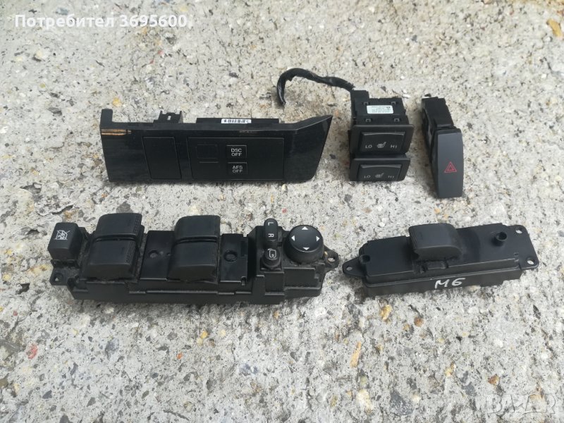 Mazda Мазда 6 панел копчера ел стъкла копче аваръйни подгрев седалки, снимка 1