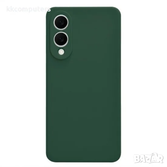 Силиконов кейс iPaky матиран, За Samsung Galaxy S25 Edge, Тъмнозелен, снимка 1