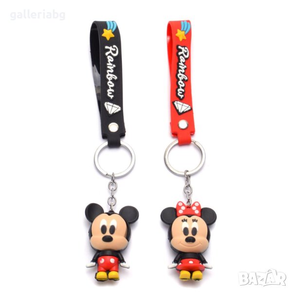 Ключодържател: Фигурки на Мики и Мини Маус (Mickey, Minnie Mouse), снимка 1