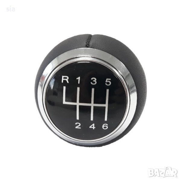 Топка за скоростен лост за Audi A3 (98-08) /Ауди A4 (02-08) - със 6 скорости - гладка кожа, снимка 1