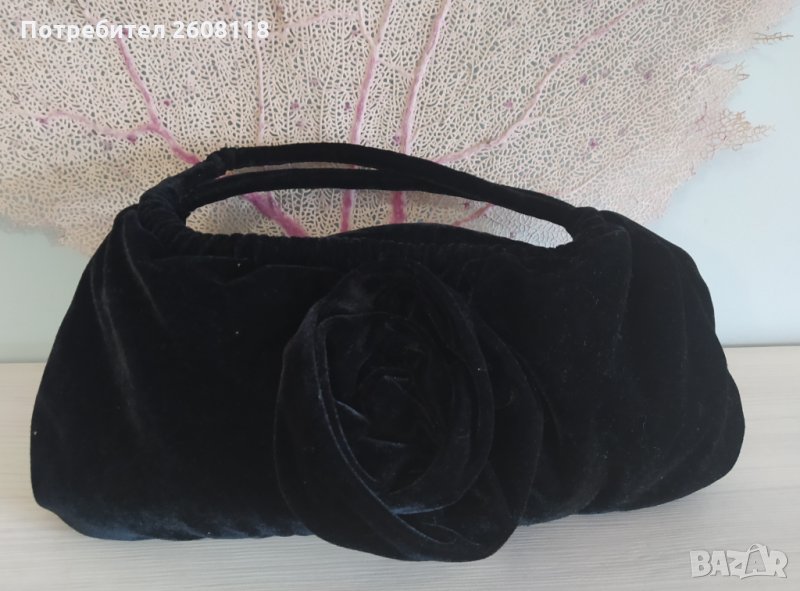 Чанта от черно кадифе , снимка 1