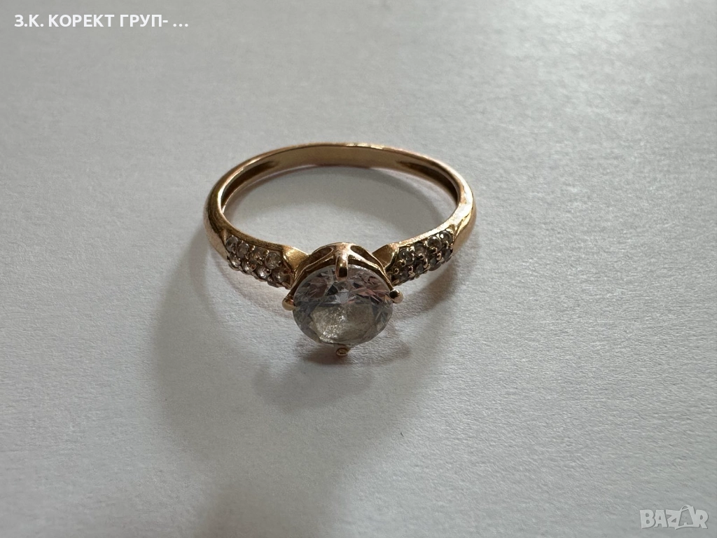 Златен пръстен 14к, 1,74гр, снимка 1