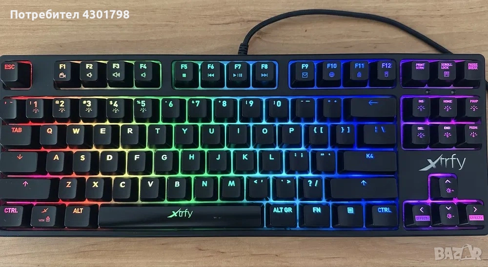 Клавиатура Xtrfy K4 TKL, снимка 1