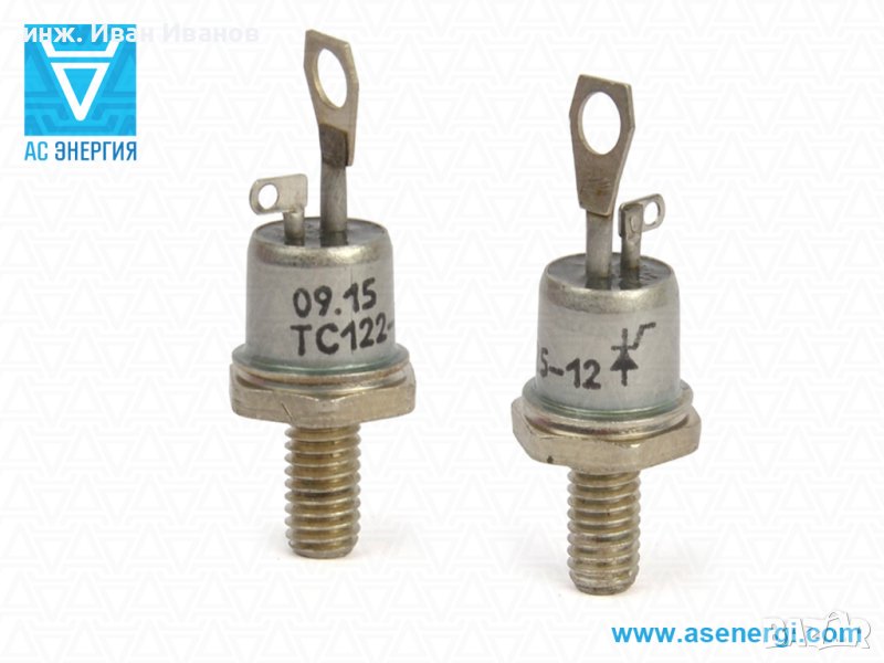 ТС122-25-11 Мощни високоволтови симистори (триаци) 1100V, 25А, снимка 1