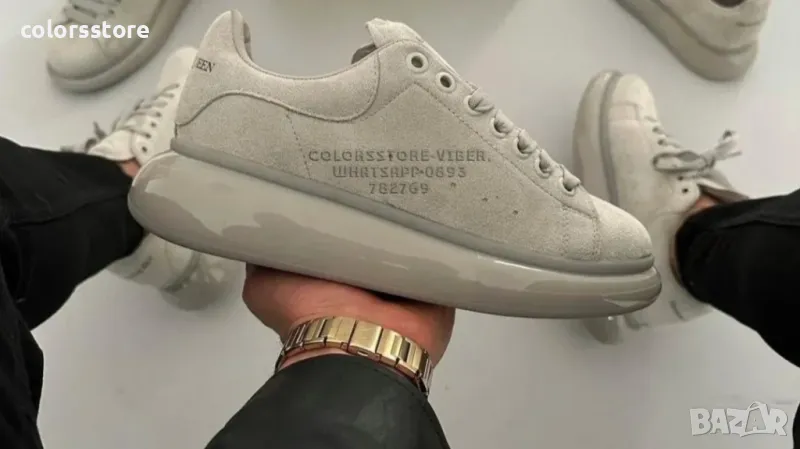 Мъжки велурени кецове Alexander McQueen-BR77U, снимка 1