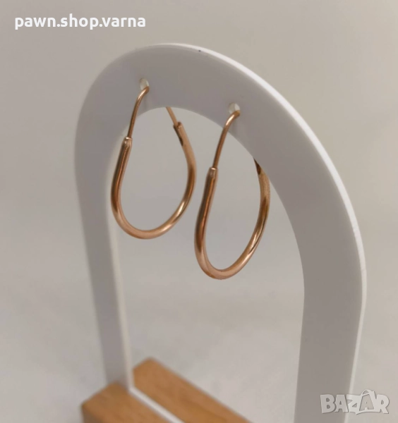 Златни обеци – съветско злато, проба 585, 14 карата, снимка 1